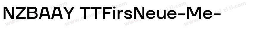 NZBAAY TTFirsNeue-Me字体转换